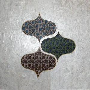 Artistic Magnetic Wall Hook | Wall Accent | Mughal Floral Print | Smart Utility
