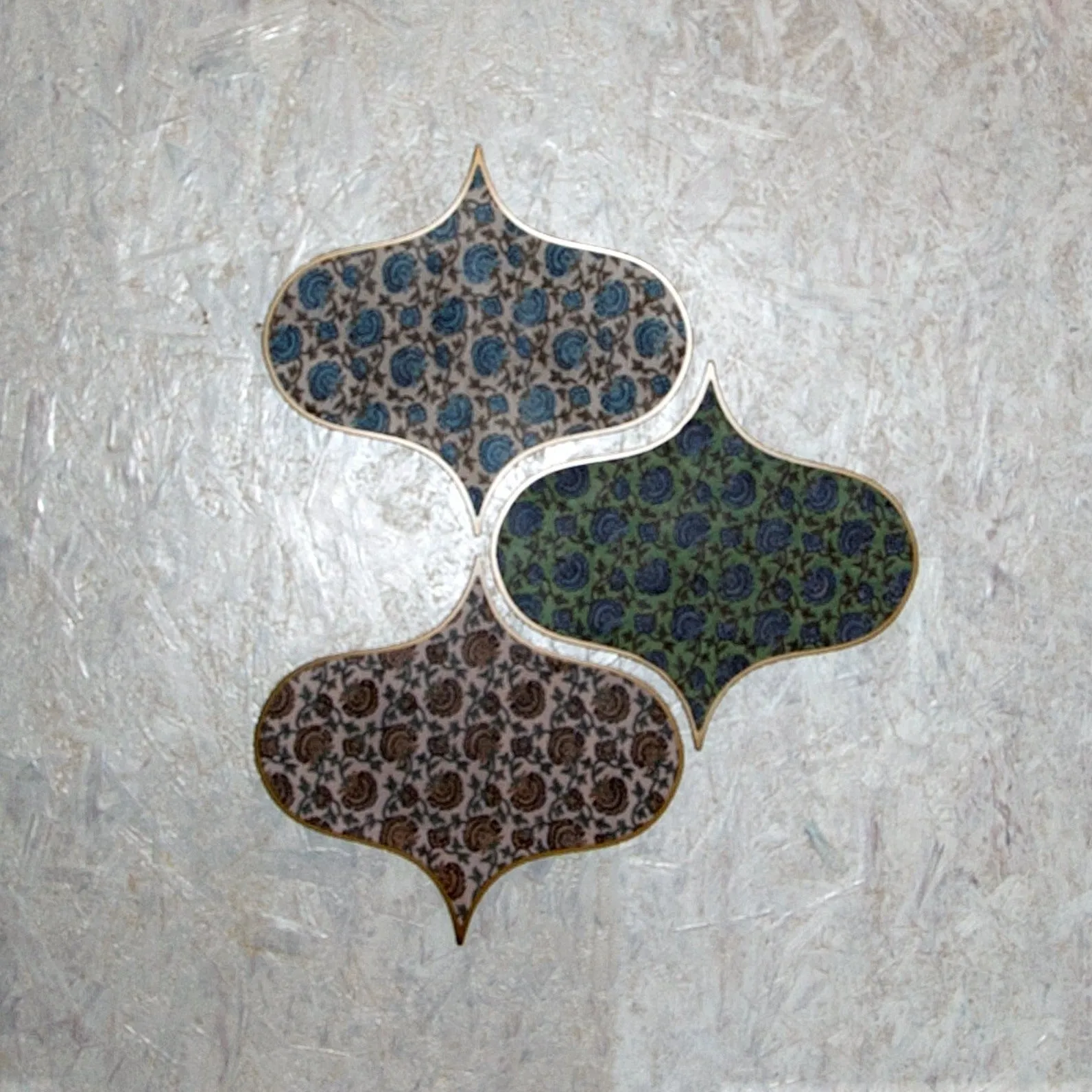 Artistic Magnetic Wall Hook | Wall Accent | Mughal Floral Print | Smart Utility