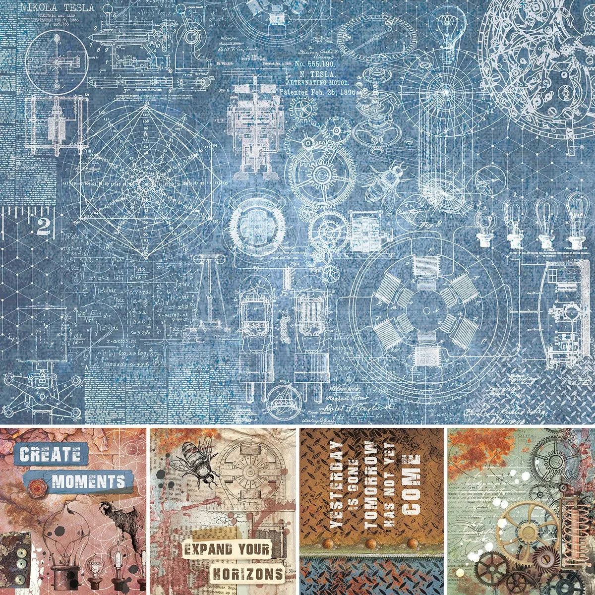 Ciao Bella Engine Of The Future Pad 12x12 12/Pkg