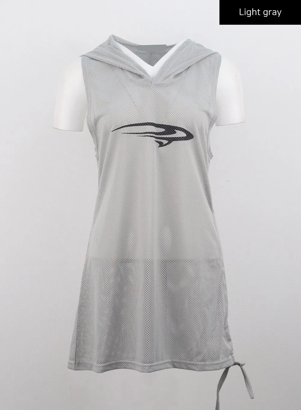 Graphic Hooded Sleeveless Top CG314