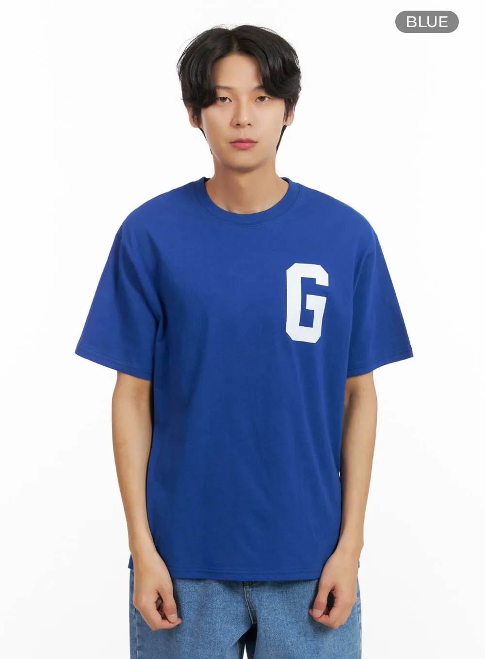 Men's Letter Print T-Shirt IY424