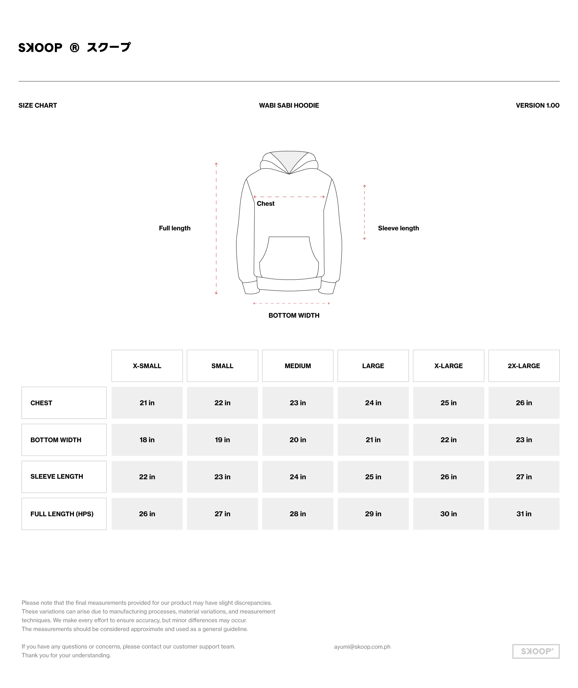 SKOOP® Wabi Sabi Hoodie Black