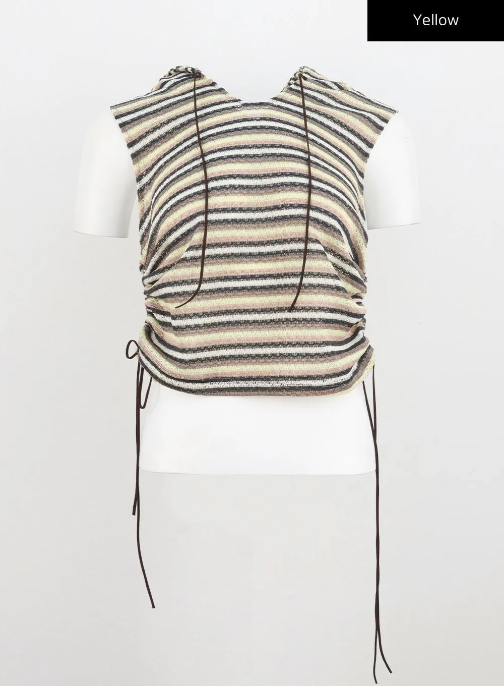 Sleeveless Stripe Hoodie CL305