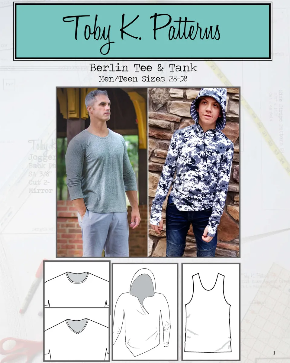 Toby K Patterns - Berlin Tee Tank & Sweater PDF