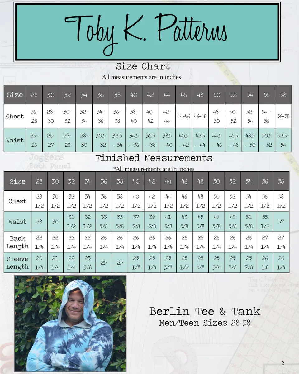 Toby K Patterns - Berlin Tee Tank & Sweater PDF